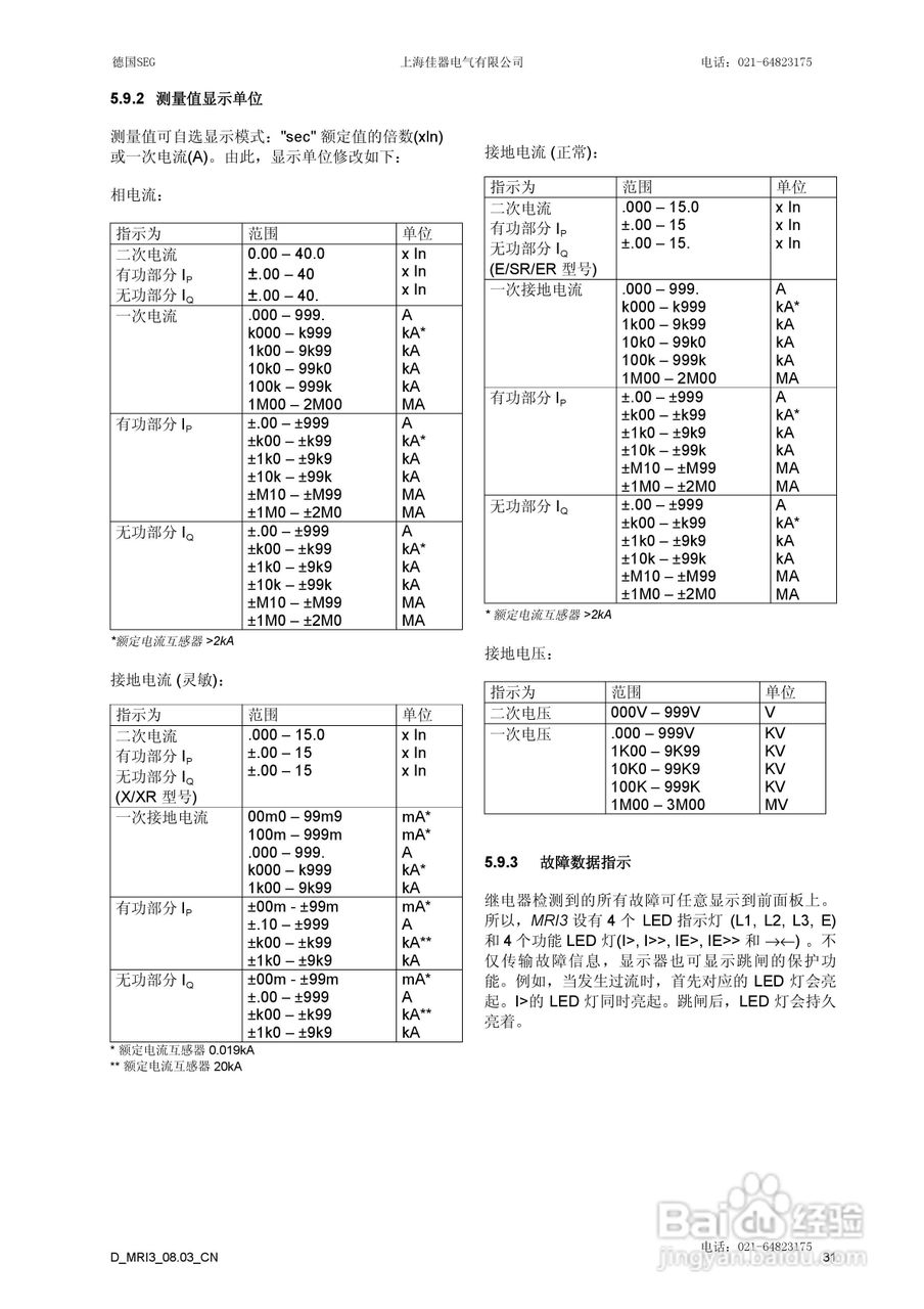 MRI3数字式多功能过流保护继电器说明书:[4]