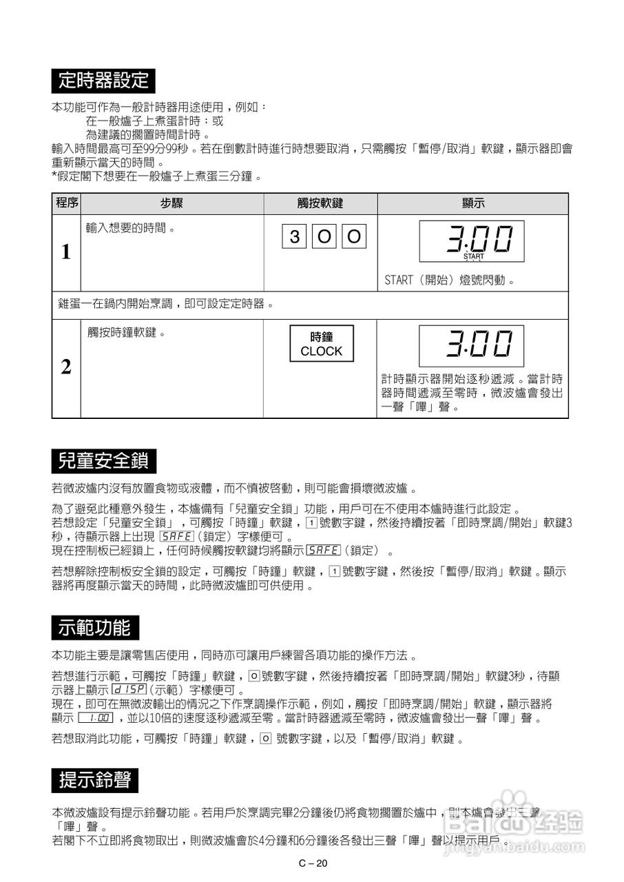 声宝R-392F(S)型微波炉说明书:[2]