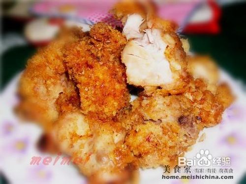 家常菜肴香酥辣味炸鸡块