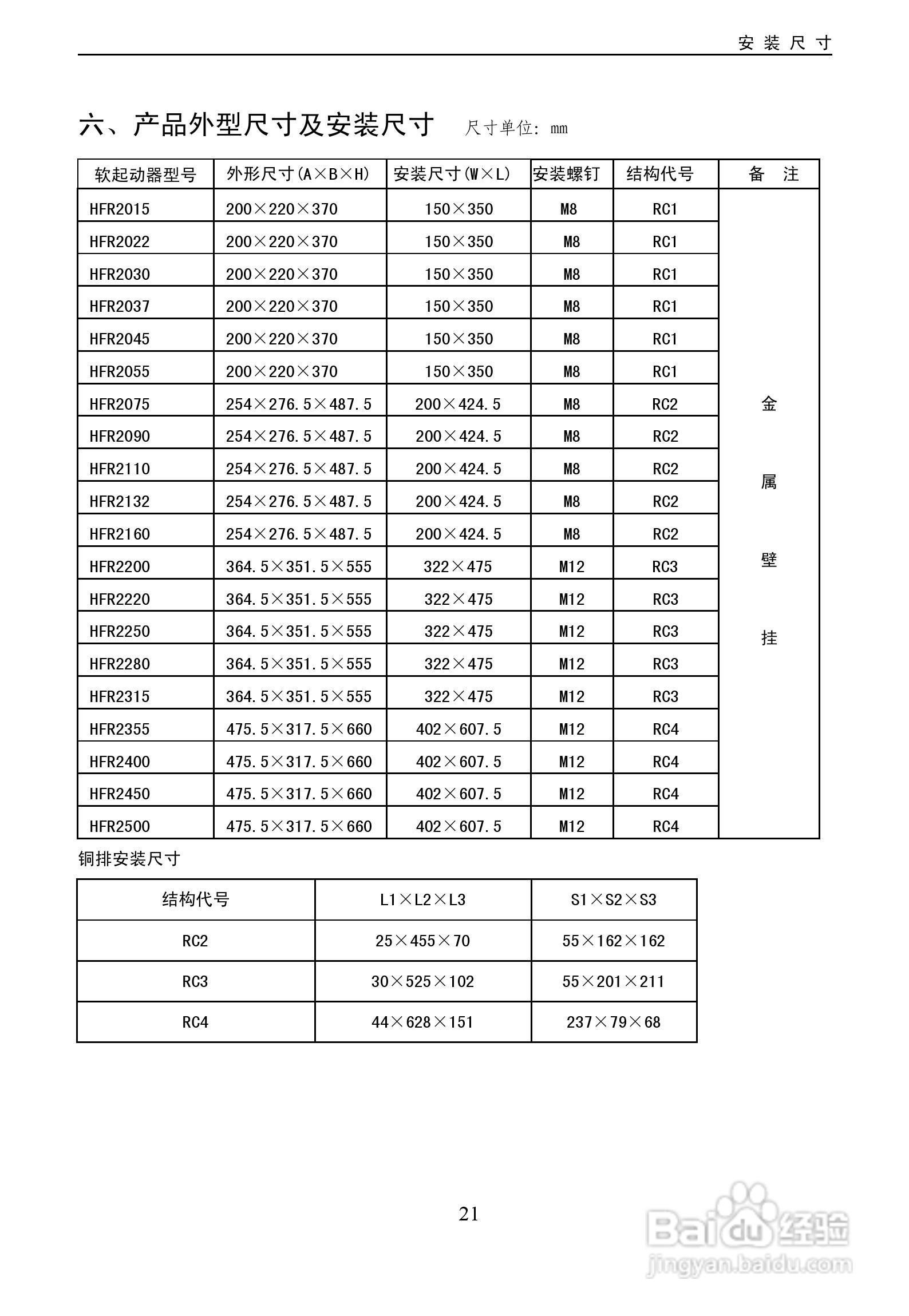 欧瑞HFR2500软启动器使用说明书:[3]