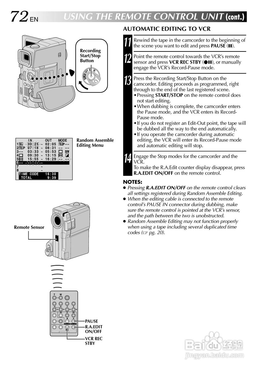 胜利JVC GR-DVM75数码摄像机使用说明书:[8]