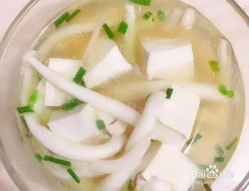 豆腐海鲜菇清汤