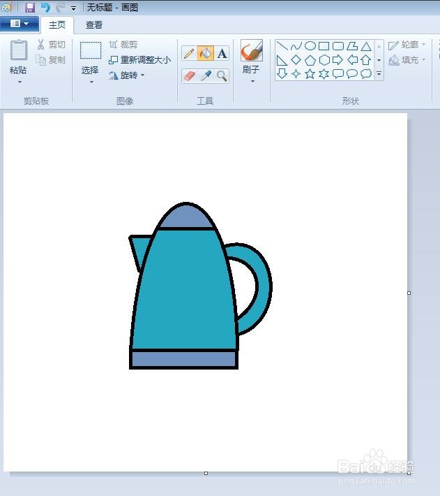 电热水壶的简笔画