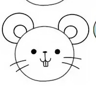 怎么画小老鼠的简笔画