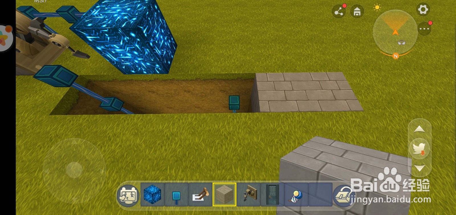 迷你世界怎么穿门