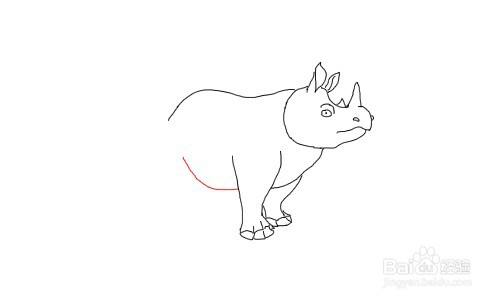 犀牛怎么画简笔画