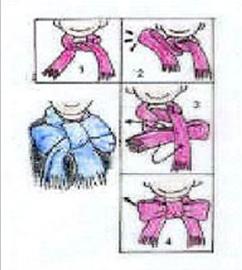 男士围巾的系法图解介绍