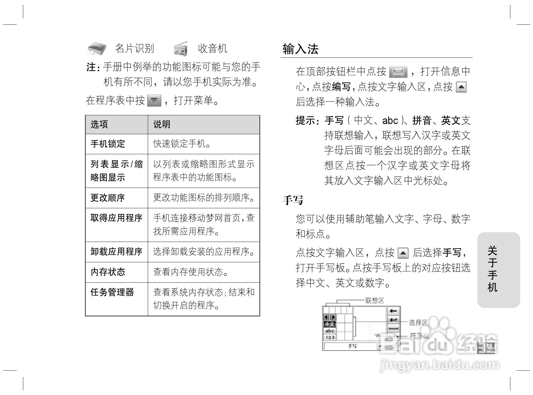 摩托罗拉E6S手机说明书:[5]