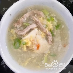 虾仁淮山蛋花汤