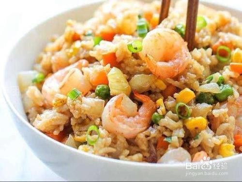 咖喱虾仁蛋炒饭做法