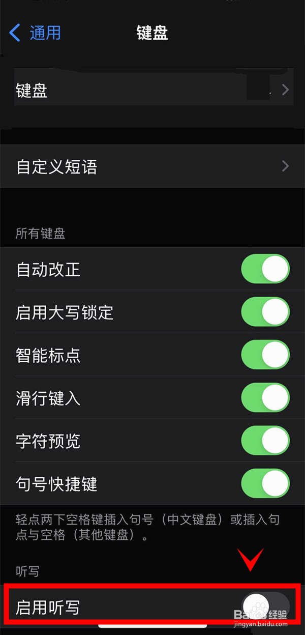 iphone13怎样启用听写功能