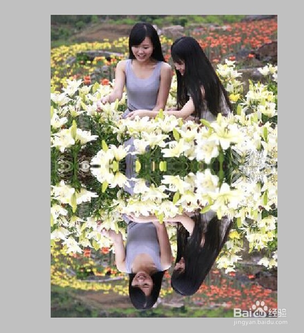 PS为美女制作真实的水中倒影