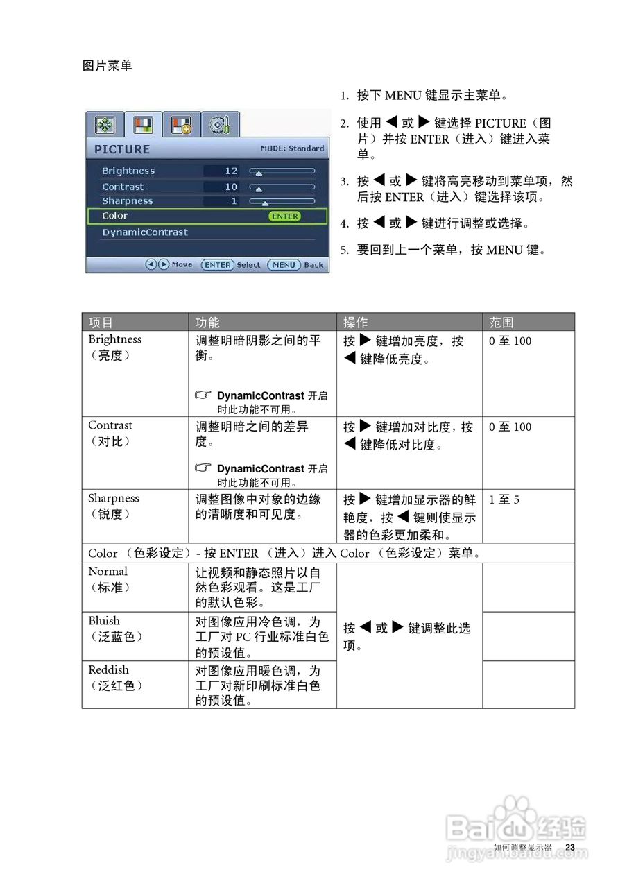 明基G700D液晶显示器使用说明书:[3]