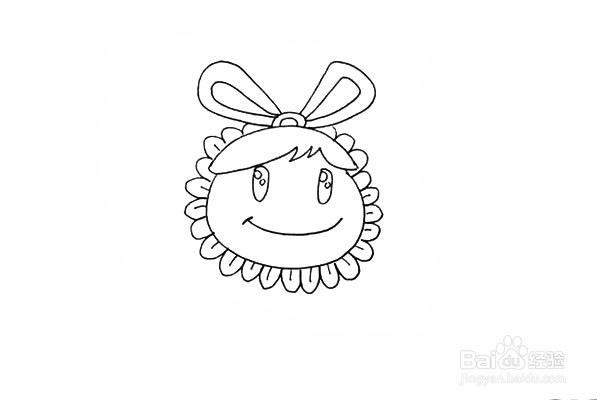 简笔画之卡通向日葵