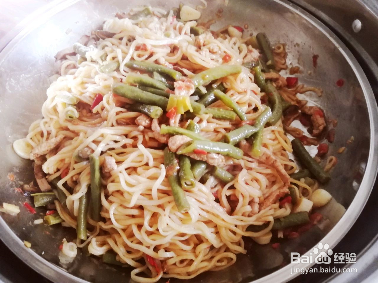 家常豇豆角卤面的做法