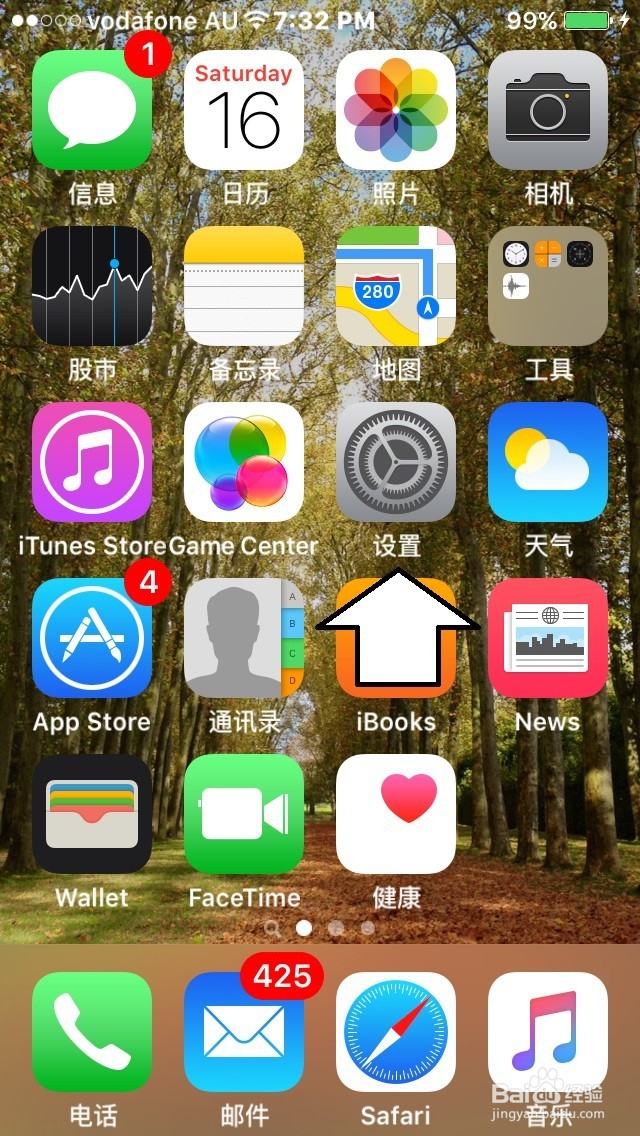 如何设置苹果手机电池百分比