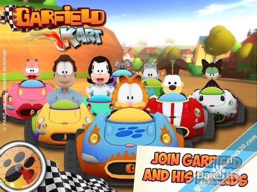 《加菲猫卡丁车》评测：懒猫来运动