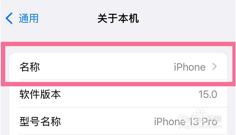 苹果13怎样更改热点名称