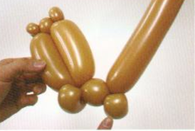 魔法气球造型系列之气球卡通狐狸(下)