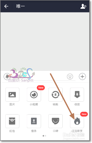 支付宝阅后即焚怎么发?