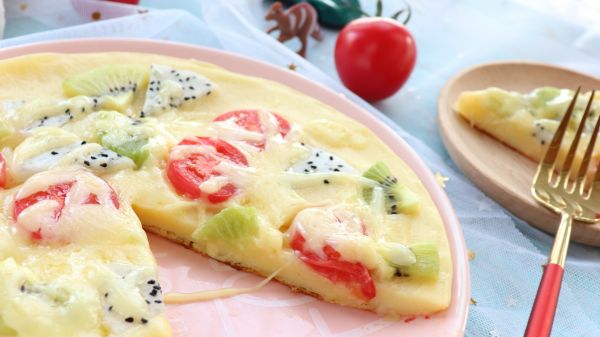 宝宝辅食 水果披萨