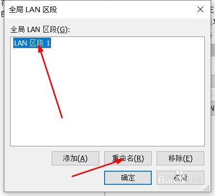 虚拟机如何重命名LAN区段
