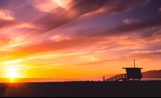 晚霞黄昏优美简短句子