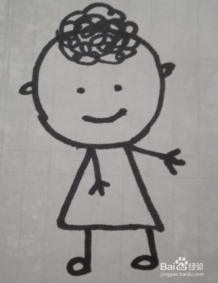 小天使的画法 天使的简笔画