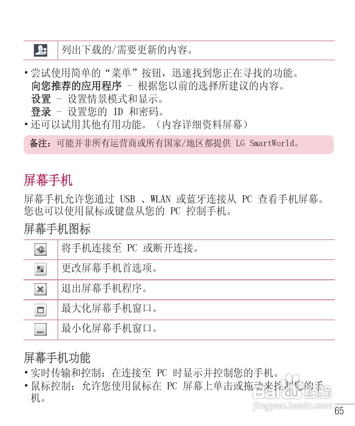 LG E975手机使用说明书:[17]