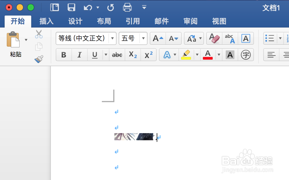 office 中插入的图片显示异常