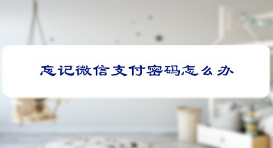 <b>忘记微信支付密码怎么办</b>