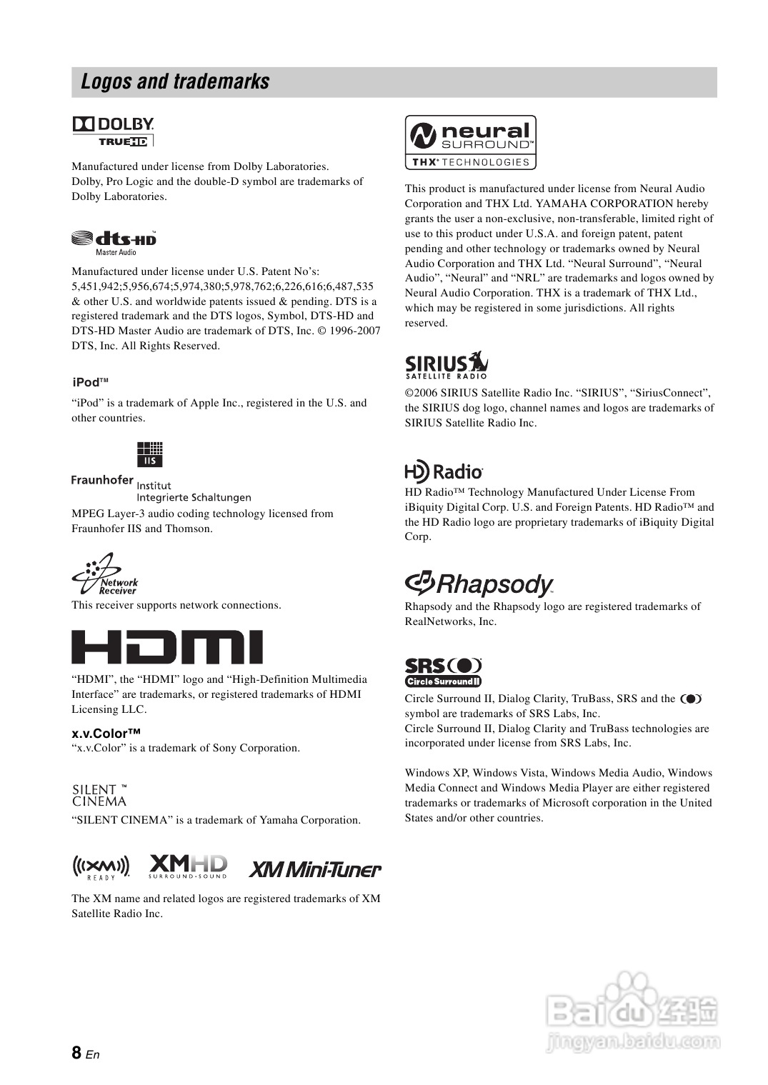 YAMAHA RX-Z7扩音机说明书:[1]