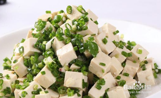 家常小葱拌豆腐的做法