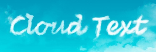 怎么打造白云字体特效