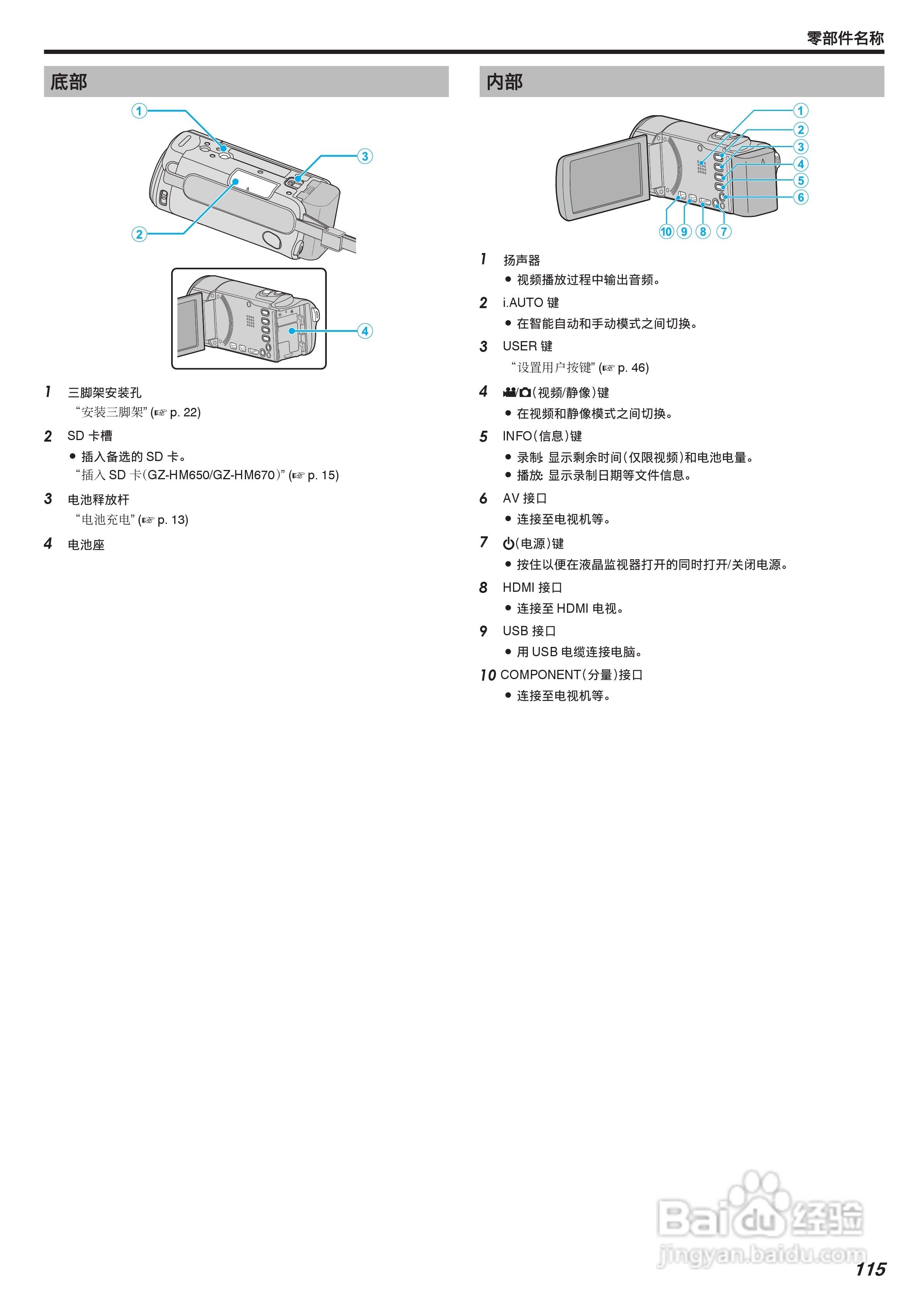 JVC GZ-HM650AC数码摄像机说明书:[12]