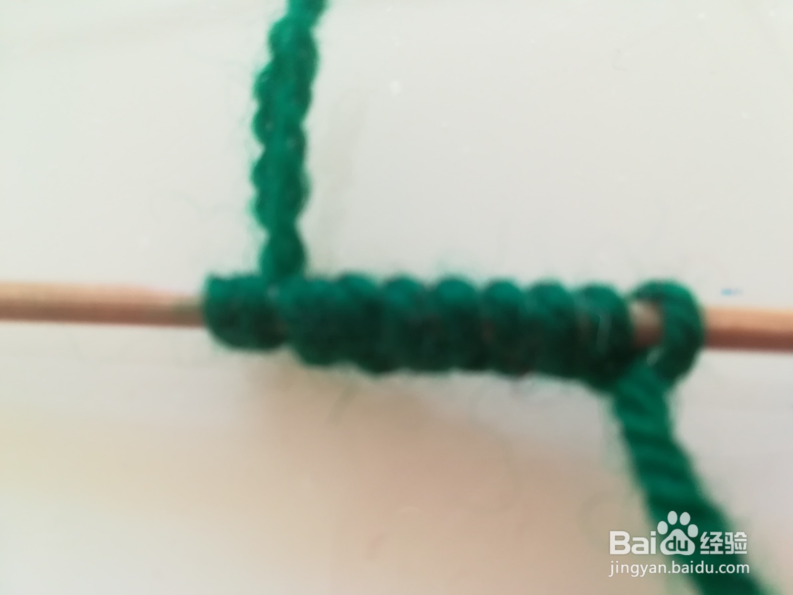 平针第二排怎么织