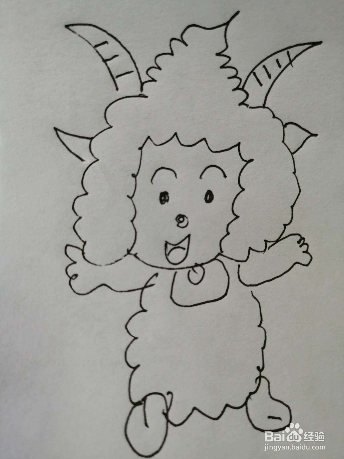 可爱的懒羊羊怎么画