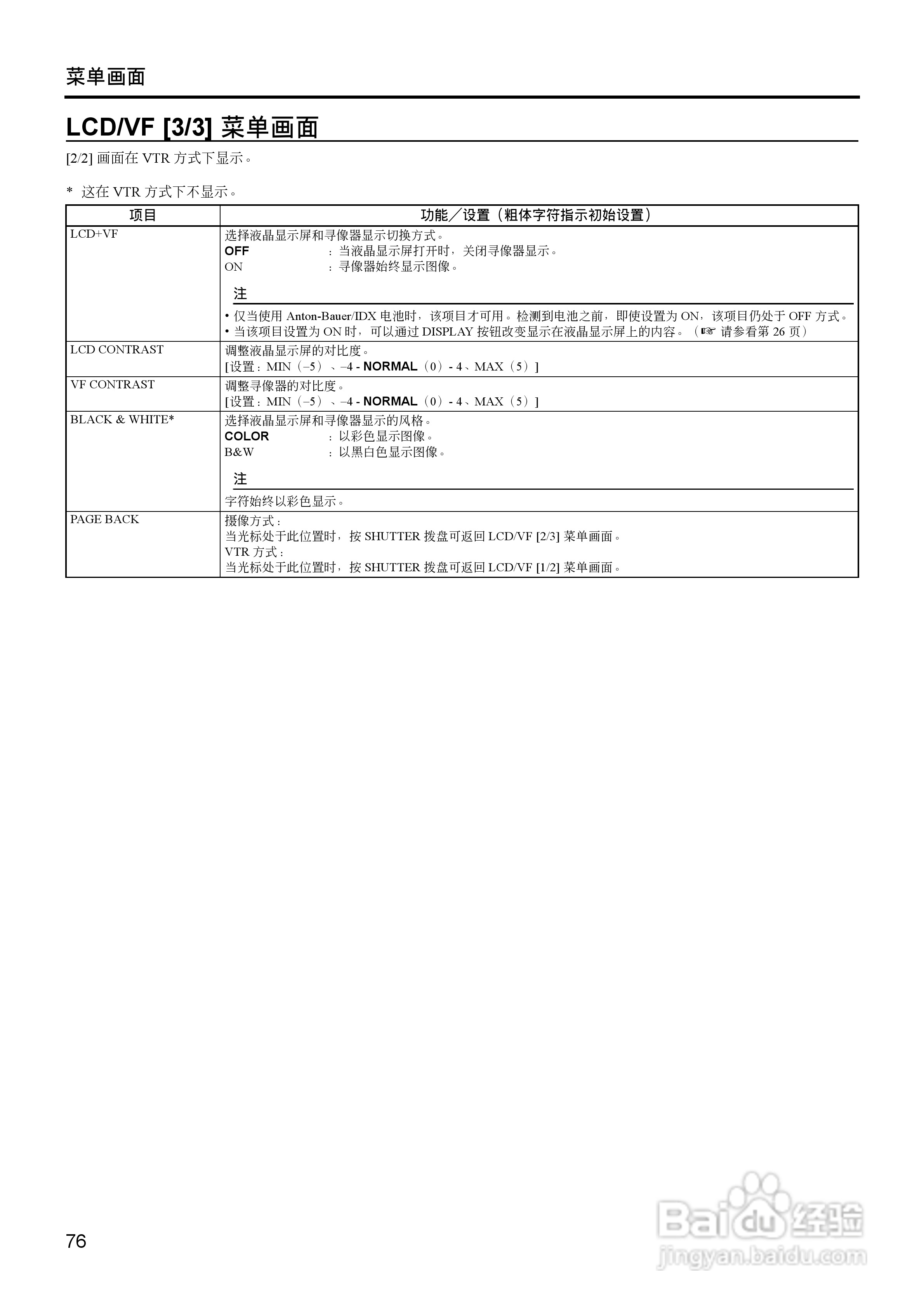 JVC GY-HD111高清肩扛专业摄像机使用说明书:[8]