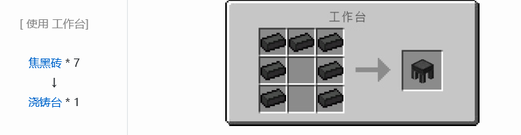 我的世界焦黑砖怎么做