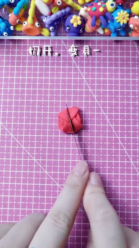 黏土手工小玫瑰怎么做