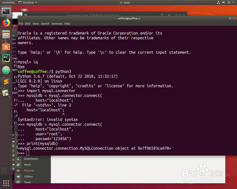 怎么用python连接mysql数据库