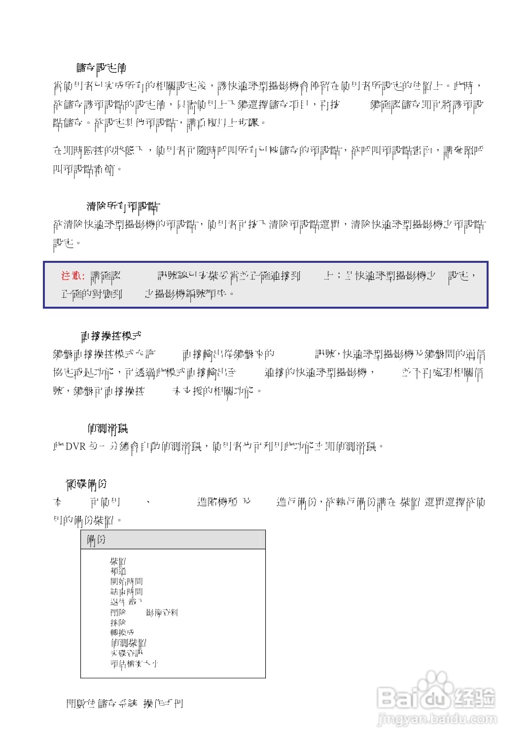 声宝DR-S0839/1639型数位监控录放影机说明书:[2]