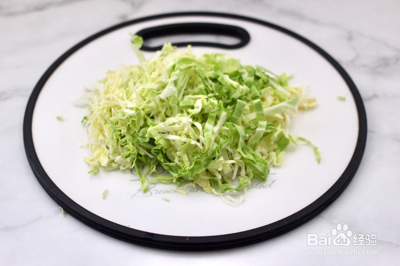 包菜虾皮菜团子的做法