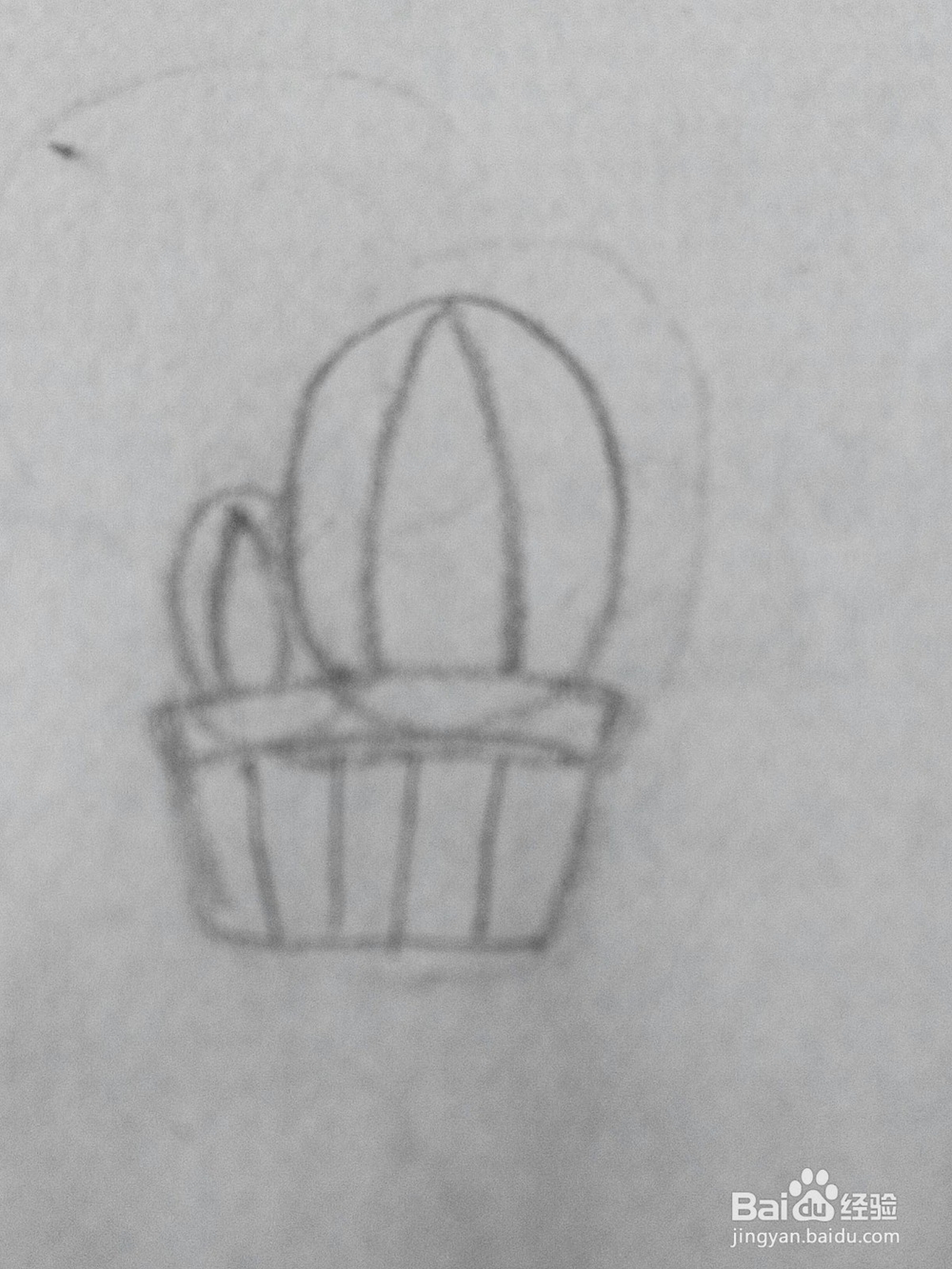 27萌萌哒仙人掌简笔画