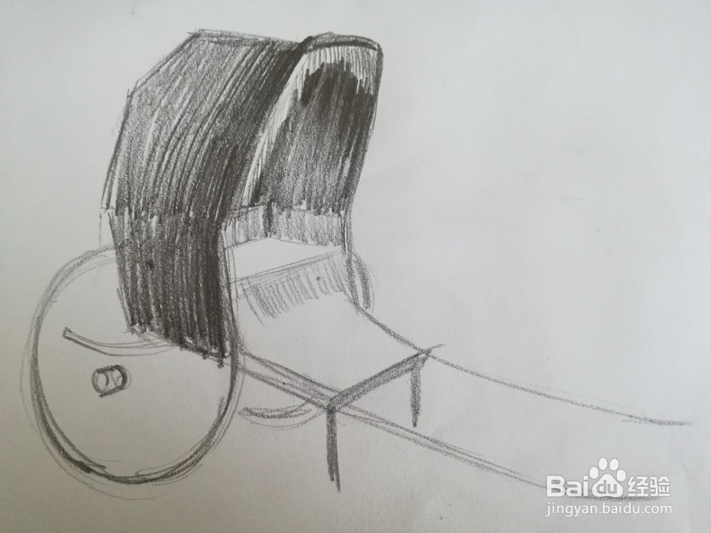 黄包车素描教程