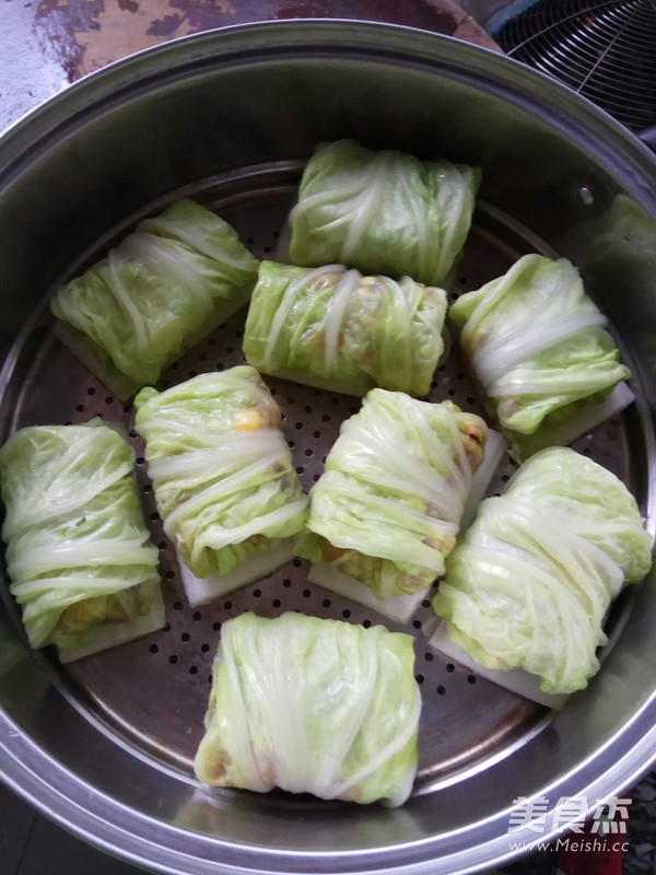 白菜鸡肉包的做法