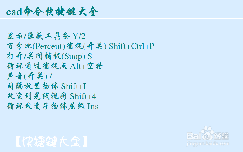 autocad快捷键命令大全整理：[2]