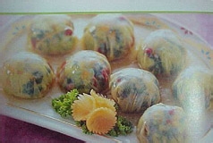 雪菜腐衣球的做法