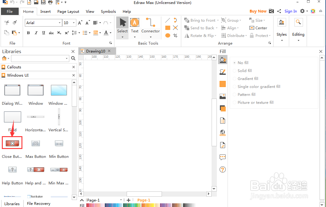 平面设计时创建关闭按钮的方法
