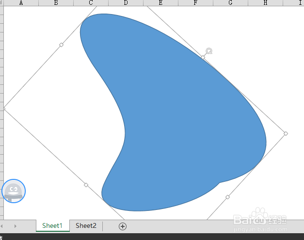 使用excel画图（简笔画）——蝴蝶